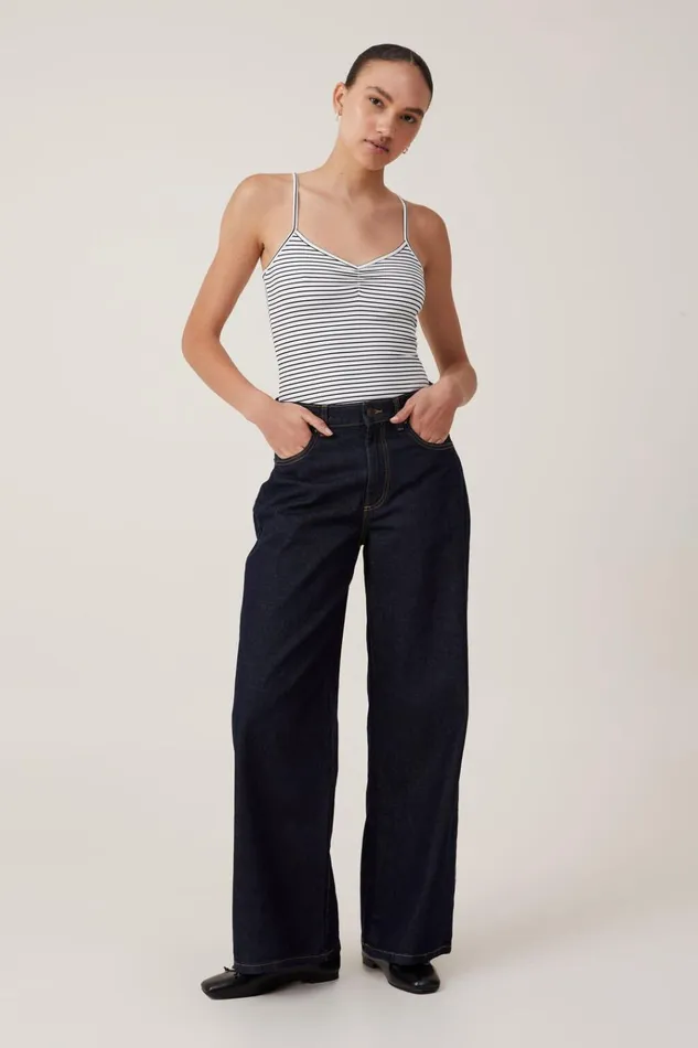 Women Tops Cotton On Emily Ballet Back Bodysuit Crisp Stripe Natural Whiteblack Women Tops Cotton On Emily Ballet Back Bodysuit Crisp Stripe Natural Whiteblack