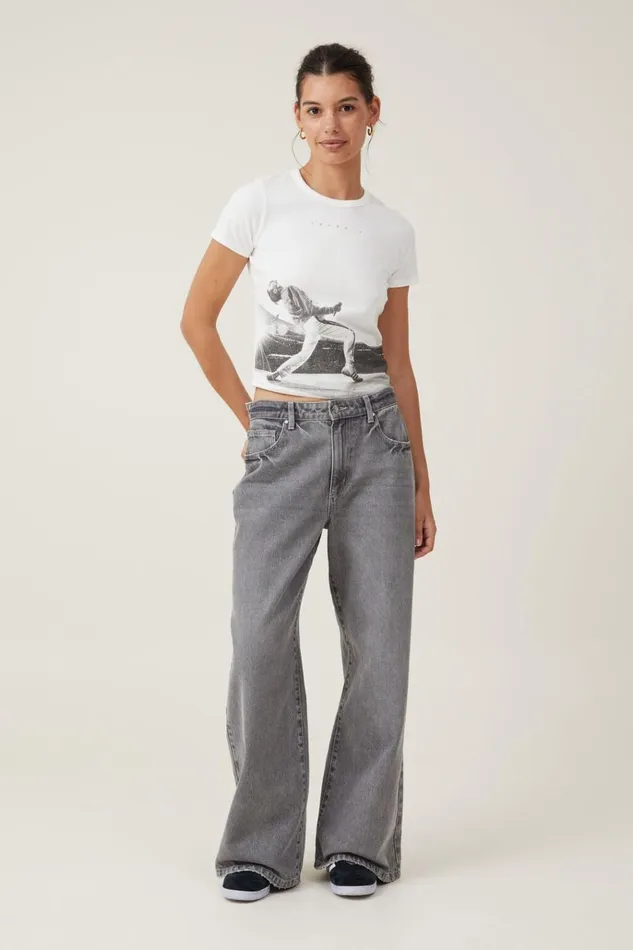 Women Tops Cotton On Fitted Graphic Music Longline Tee Lcn Bra Freddie Mercury Vintage White Women Tops Cotton On Fitted Graphic Music Longline Tee Lcn Bra Freddie Mercury Vintage White