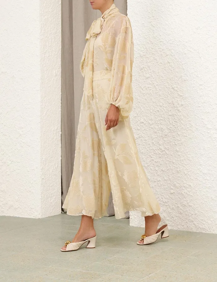 Women Tops Zimmermann Burnout Blouse Cream