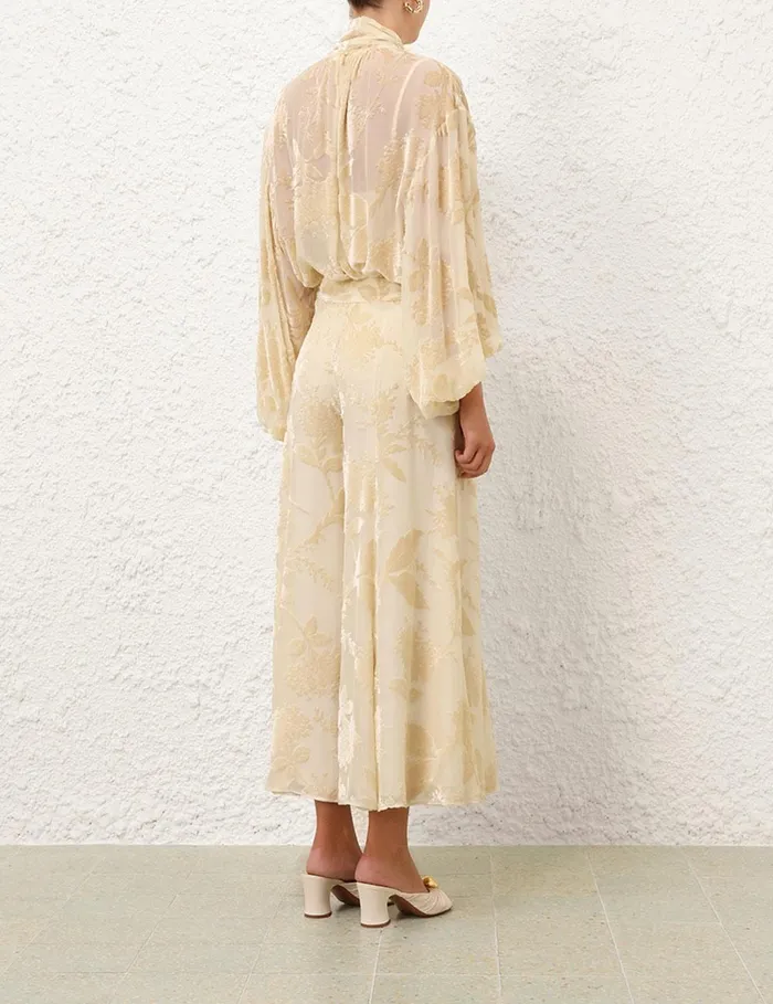 Women Tops Zimmermann Burnout Blouse Cream