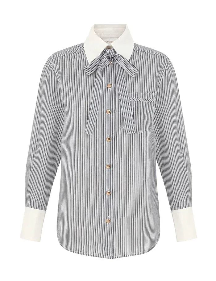 Women Tops Zimmermann Illustration Style Shirt Stripe