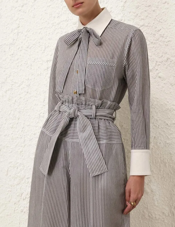 Women Tops Zimmermann Illustration Style Shirt Stripe