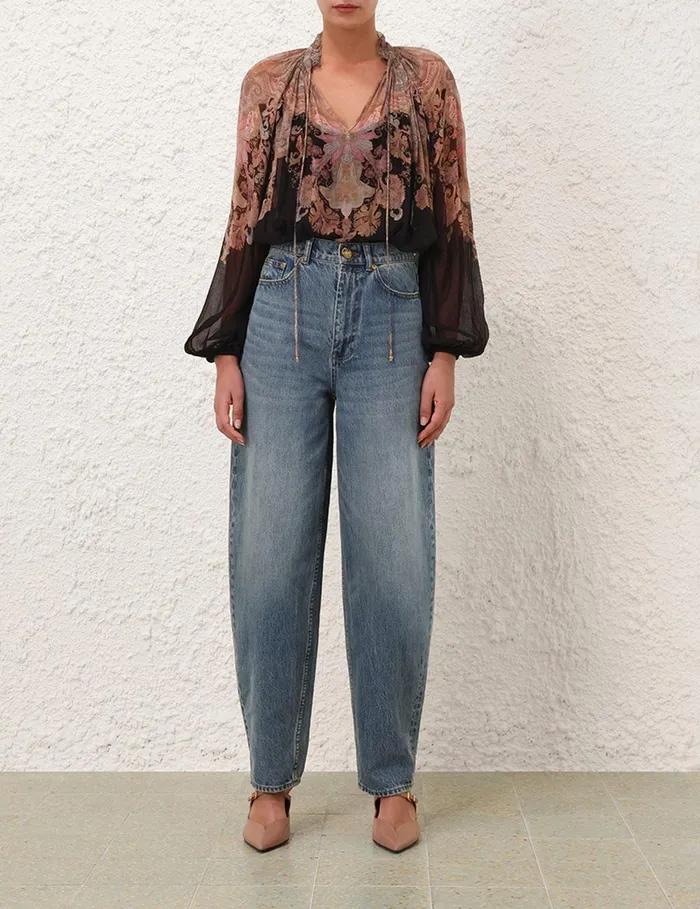 Women Tops Zimmermann Illustration Style Shirt Stripe