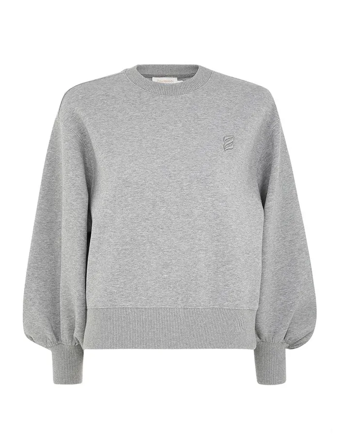 Women Tops Zimmermann Illustration Sweater Grey Marle