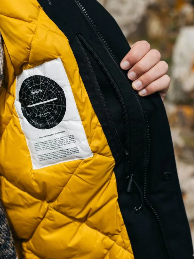Women Vellus Waterproof Parka Black Finisterre Jackets Coats and Gilets