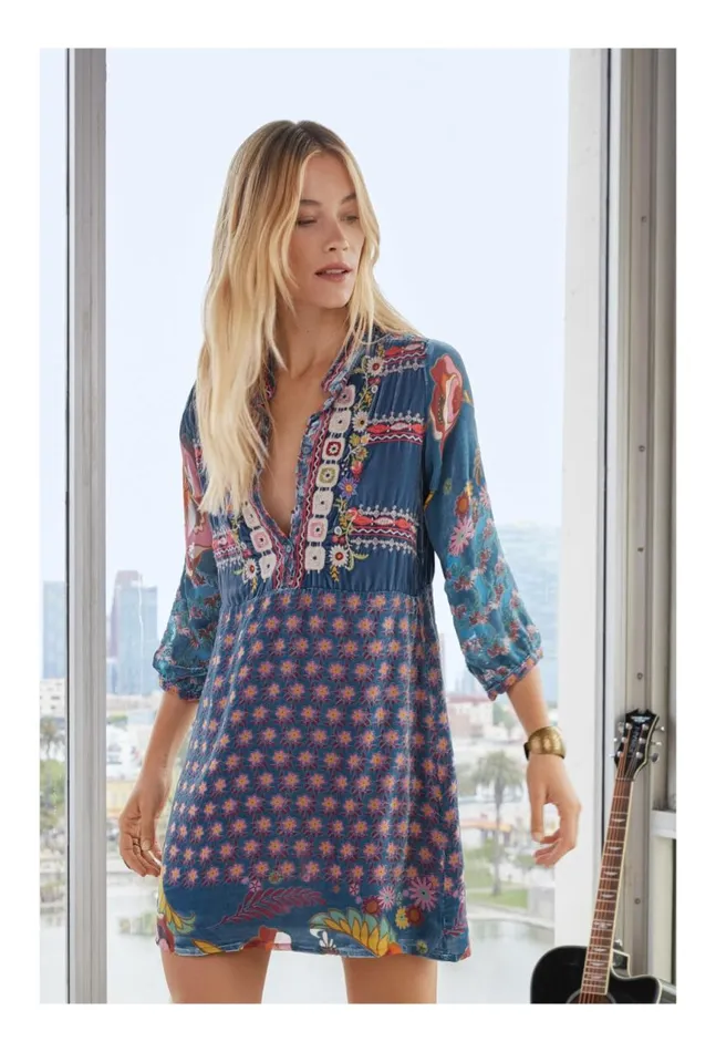 Women Vember Burnout Gweneth Dress Multi Johnny Was Dresses
