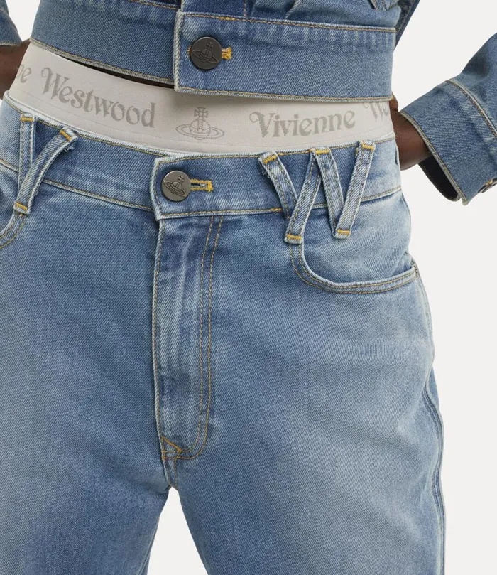 Women W Ray 5 Pocket Jeans Blue Vivienne Westwood Trousers And Shorts Women W Ray 5 Pocket Jeans Blue Vivienne Westwood Trousers And Shorts