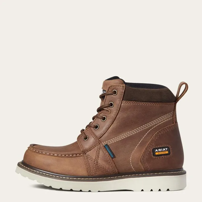Women Waterproof Boots Ariat Rebar Wedge Moc Toe Waterproof Work Boot Aged Honey Women Waterproof Boots Ariat Rebar Wedge Moc Toe Waterproof Work Boot Aged Honey