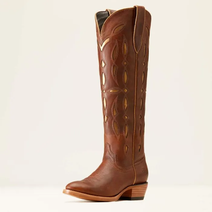 Women Western Boots Ariat Saylor StretchFit Western Boot Chic Brown