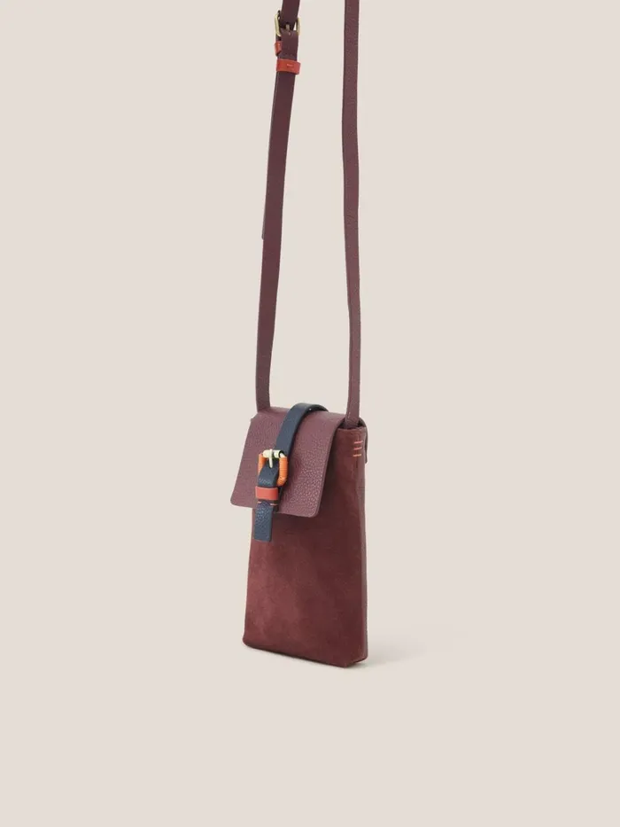 Women White Stuff Bags And Purses Clara Buckle Suede Phone Bag Dark Plum Women White Stuff Bags And Purses Clara Buckle Suede Phone Bag Dark Plum
