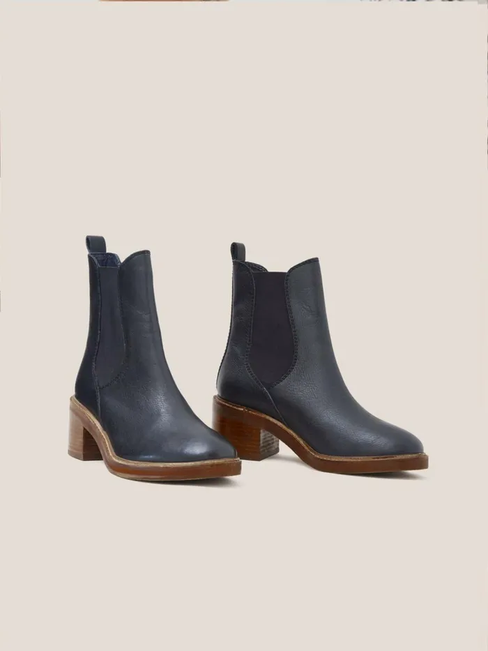 Women White Stuff BOOTS 15 OFF Connie Leather Chelsea Boot Pure Black Women White Stuff BOOTS 15 OFF Connie Leather Chelsea Boot Pure Black