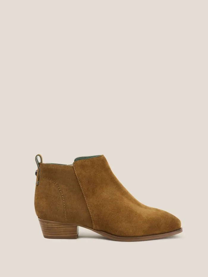 Women White Stuff BOOTS 15 OFF Suede Willow Ankle Boot Dark Tan