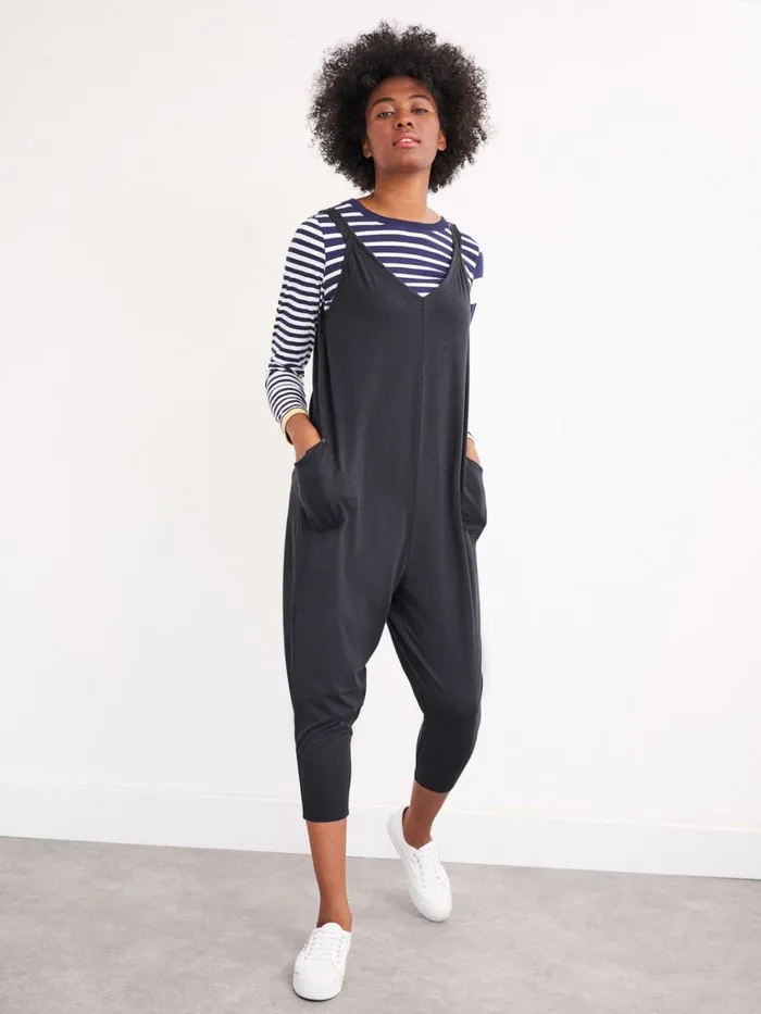 Women White Stuff Dungarees And Jumpsuits Selina Jersey Jumpsuit Charcoal Grey Women White Stuff Dungarees And Jumpsuits Selina Jersey Jumpsuit Charcoal Grey