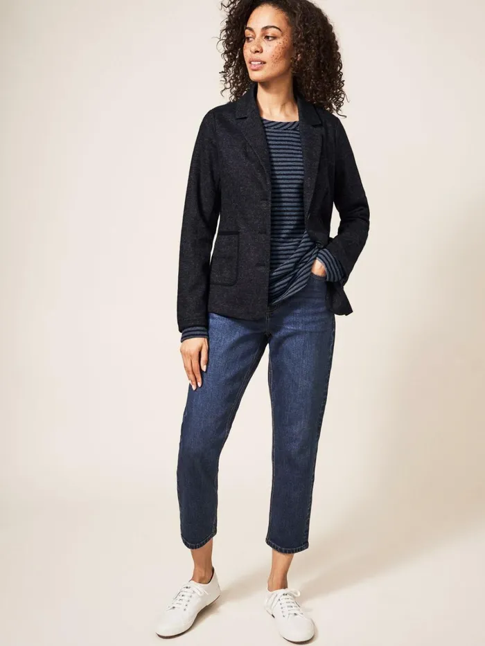 Women White Stuff Jackets And Blazers Olivia Wool Mix Blazer Grey Multi Women White Stuff Jackets And Blazers Olivia Wool Mix Blazer Grey Multi
