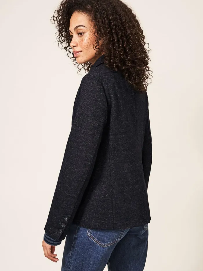 Women White Stuff Jackets And Blazers Olivia Wool Mix Blazer Grey Multi Women White Stuff Jackets And Blazers Olivia Wool Mix Blazer Grey Multi