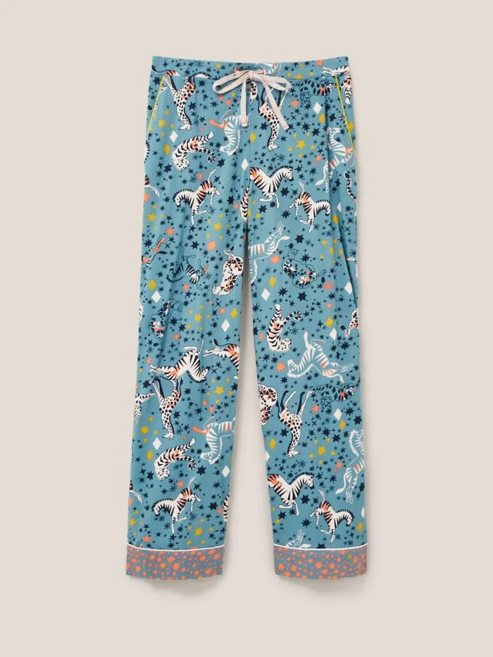 Women White Stuff Pyjamas And Nightwear Nina Organic PJ Bottom Blue Multi Women White Stuff Pyjamas And Nightwear Nina Organic PJ Bottom Blue Multi