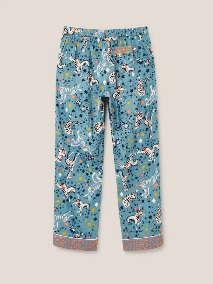Women White Stuff Pyjamas And Nightwear Nina Organic PJ Bottom Blue Multi Women White Stuff Pyjamas And Nightwear Nina Organic PJ Bottom Blue Multi