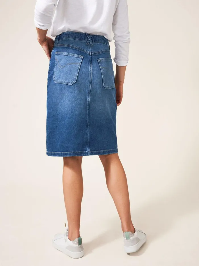 Women White Stuff Skirts Jemma Denim Skirt Mid Denim Women White Stuff Skirts Jemma Denim Skirt Mid Denim