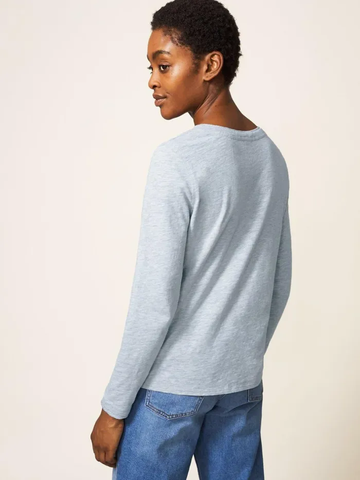 Women White Stuff Tops And Tshirts ANNABEL LS TEE Grey Marl Women White Stuff Tops And Tshirts ANNABEL LS TEE Grey Marl