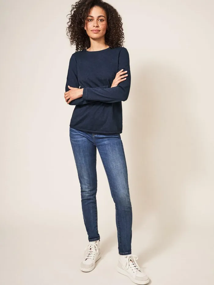 Women White Stuff Tops And Tshirts Cassie Crew Tee French Navy Women White Stuff Tops And Tshirts Cassie Crew Tee French Navy