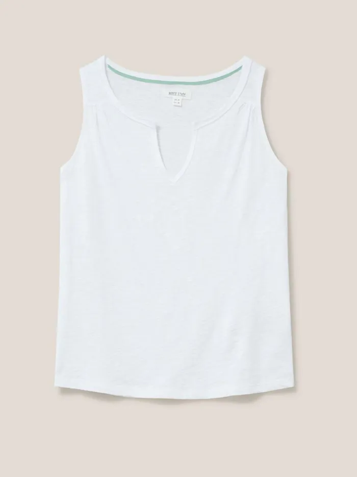 Women White Stuff Tops And Tshirts Laila Notch Neck Vest Brilliant White Women White Stuff Tops And Tshirts Laila Notch Neck Vest Brilliant White
