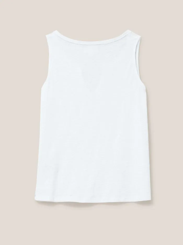 Women White Stuff Tops And Tshirts Laila Notch Neck Vest Brilliant White Women White Stuff Tops And Tshirts Laila Notch Neck Vest Brilliant White