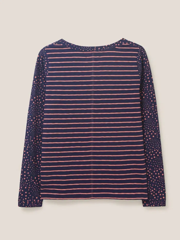 Women White Stuff Tops And Tshirts Nelly Long Sleeve TShirt Navy Multi Women White Stuff Tops And Tshirts Nelly Long Sleeve TShirt Navy Multi