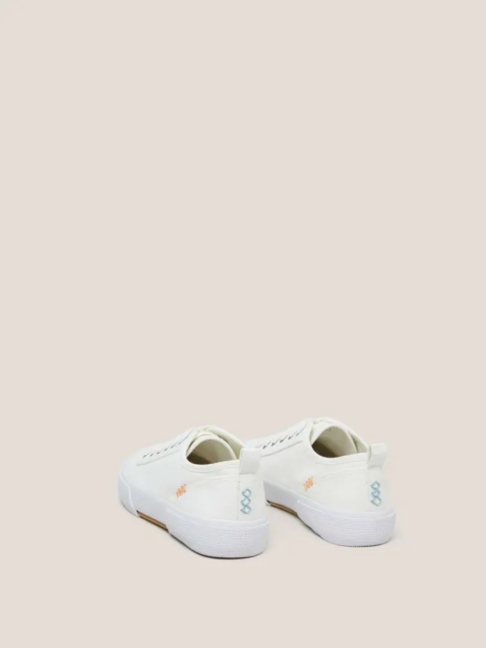 Women White Stuff Trainers Pippa Canvas Lace Up Trainer Natural White Women White Stuff Trainers Pippa Canvas Lace Up Trainer Natural White