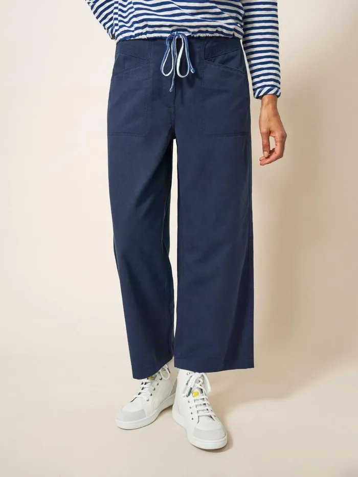 Women White Stuff Trousers Harper Wide Leg Trouser Dark Navy Women White Stuff Trousers Harper Wide Leg Trouser Dark Navy