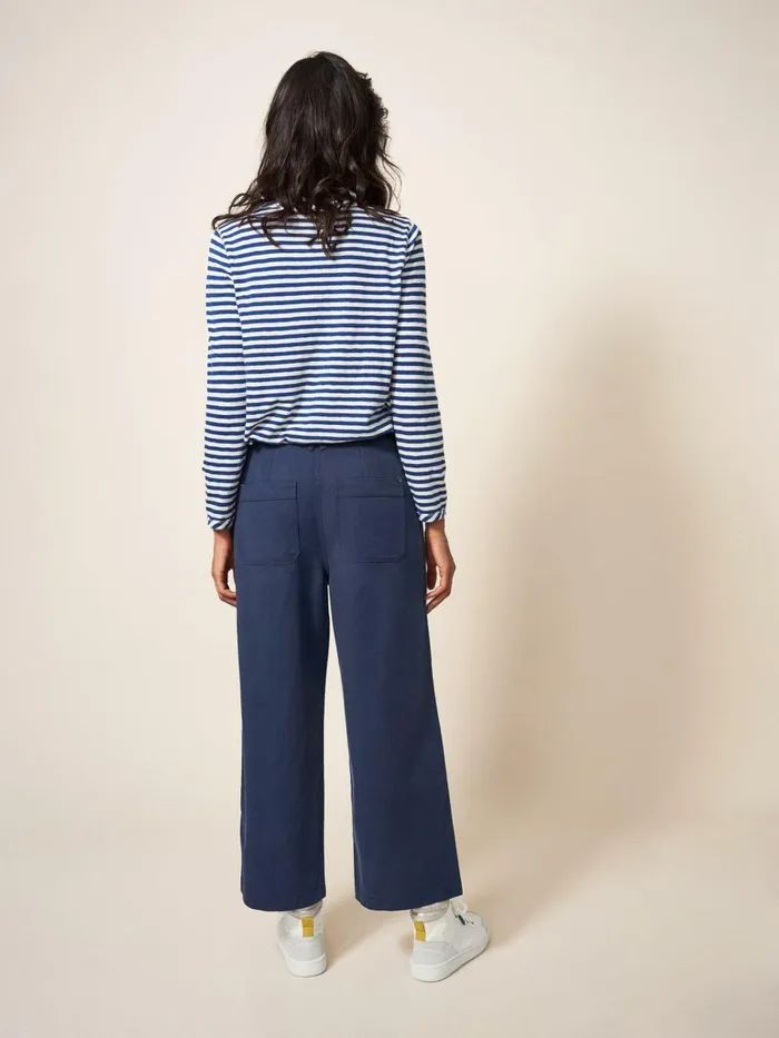 Women White Stuff Trousers Harper Wide Leg Trouser Dark Navy Women White Stuff Trousers Harper Wide Leg Trouser Dark Navy
