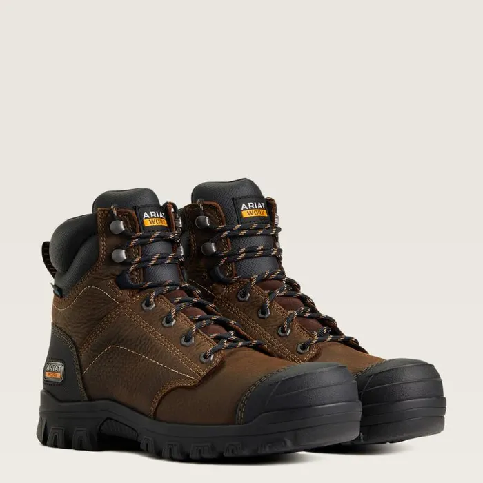Women Work Boots and Shoes Ariat Treadfast 6034 Waterproof Work Boot Dark Brown Women Work Boots and Shoes Ariat Treadfast 6034 Waterproof Work Boot Dark Brown