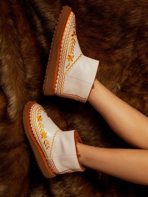 Women ZARINA White Clergerie Ankle Boots