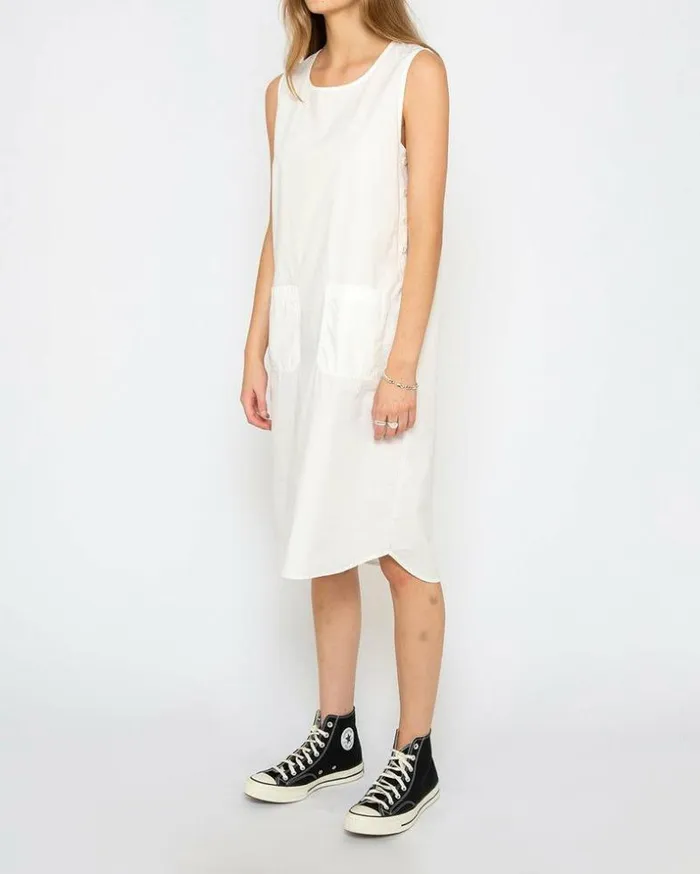 Womens Deus Ex Machina Dresses Work Dress 8211 Dirty White Dirty White Womens Deus Ex Machina Dresses Work Dress 8211 Dirty White Dirty White