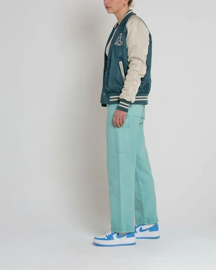 Womens Deus Ex Machina Jackets Chromatic Varsity Jacket 8211 Mallard Mallard Womens Deus Ex Machina Jackets Chromatic Varsity Jacket 8211 Mallard Mallard