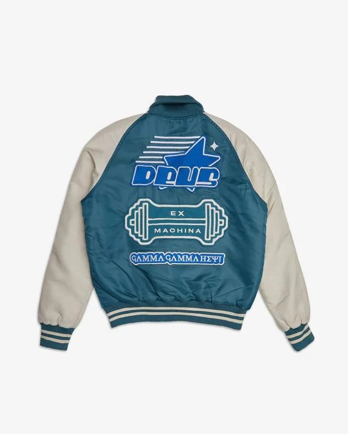 Womens Deus Ex Machina Jackets Chromatic Varsity Jacket 8211 Mallard Mallard Womens Deus Ex Machina Jackets Chromatic Varsity Jacket 8211 Mallard Mallard