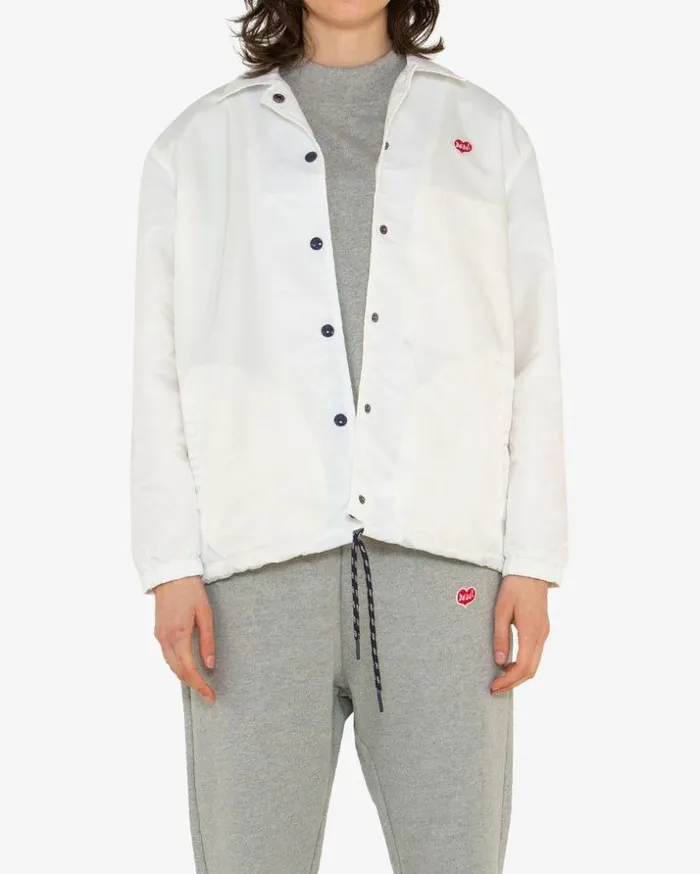 Womens Deus Ex Machina Jackets Dad Coach 8211 Vintage White Vintage White
