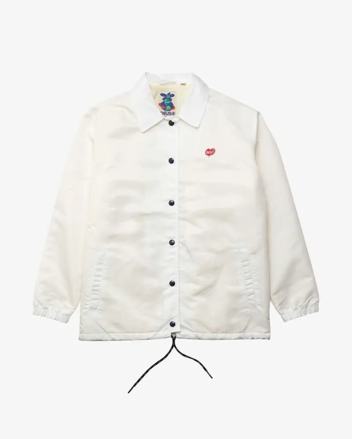 Womens Deus Ex Machina Jackets Dad Coach 8211 Vintage White Vintage White Womens Deus Ex Machina Jackets Dad Coach 8211 Vintage White Vintage White