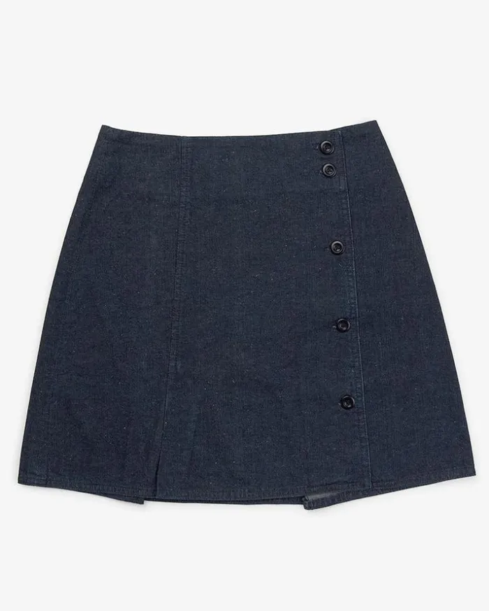 Womens Deus Ex Machina Skirts Marie Skirt 8211 Dark Indigo Dark Indigo Womens Deus Ex Machina Skirts Marie Skirt 8211 Dark Indigo Dark Indigo
