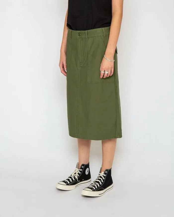 Womens Deus Ex Machina Skirts Olivia Skirt 8211 Clover Green Clover Green Womens Deus Ex Machina Skirts Olivia Skirt 8211 Clover Green Clover Green