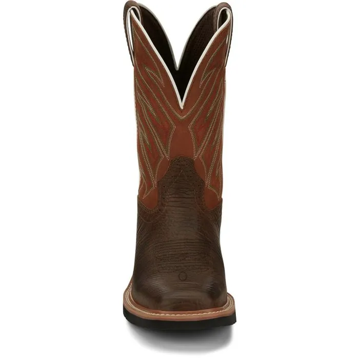 Work Men Justin Boots Electrician 11034 Work Boot Brown