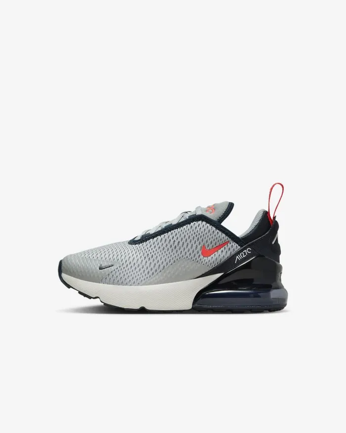 Younger Kids 3 8211 7 Years Kids Nike Air Max 270 Light Smoke Greydark Obsidianphantombright Crimson Younger Kids 3 8211 7 Years Kids Nike Air Max 270 Light Smoke Greydark Obsidianphantombright Crimson