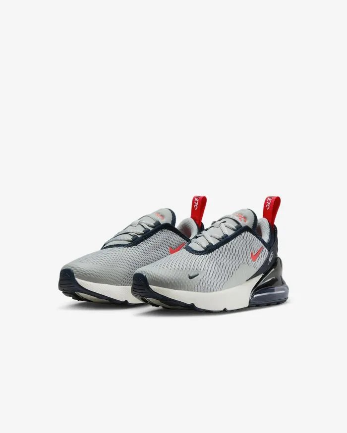 Younger Kids 3 8211 7 Years Kids Nike Air Max 270 Light Smoke Greydark Obsidianphantombright Crimson