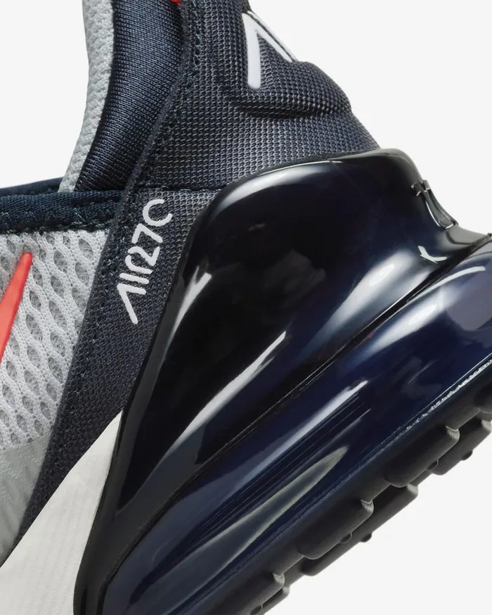 Younger Kids 3 8211 7 Years Kids Nike Air Max 270 Light Smoke Greydark Obsidianphantombright Crimson