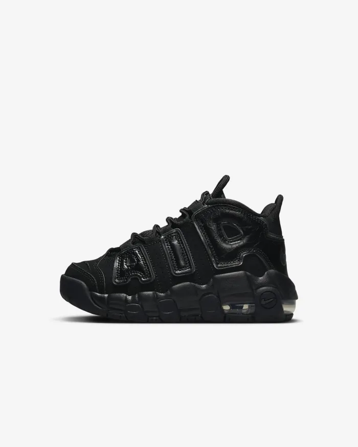 Younger Kids 3 8211 7 Years Kids Nike Air More Uptempo Blackblackanthracite