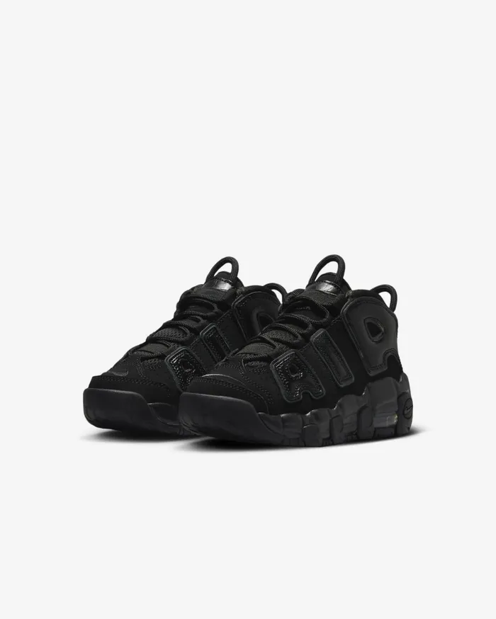 Younger Kids 3 8211 7 Years Kids Nike Air More Uptempo Blackblackanthracite