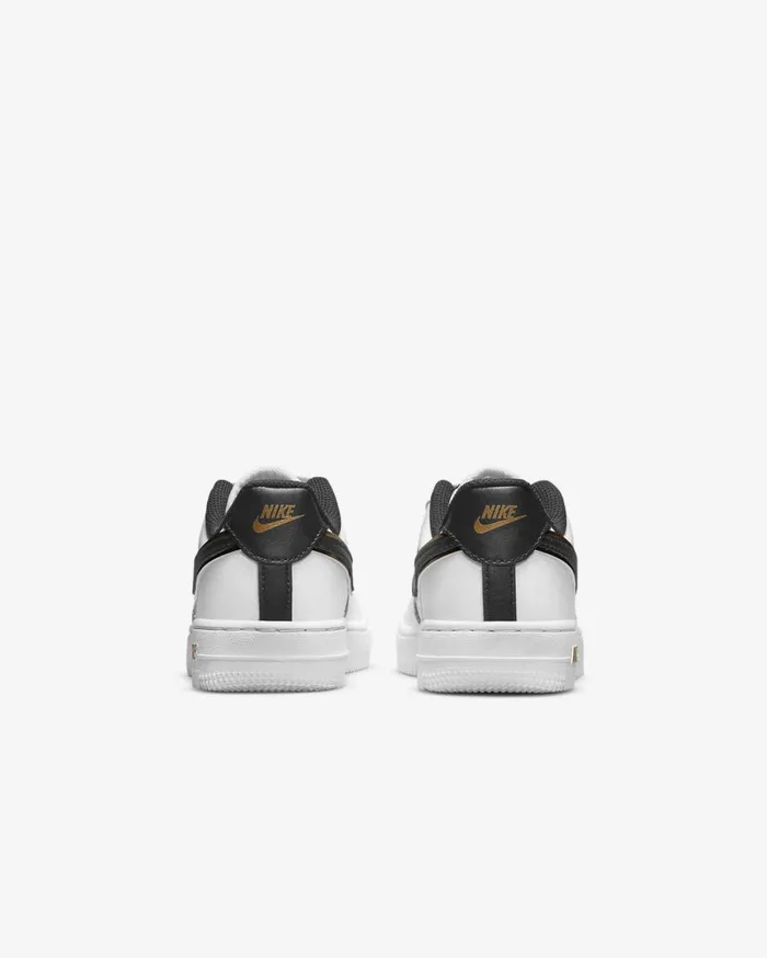 Younger Kids 3 8211 7 Years Kids Nike Force 1 LV8 Whitemetallic Goldwhiteblack